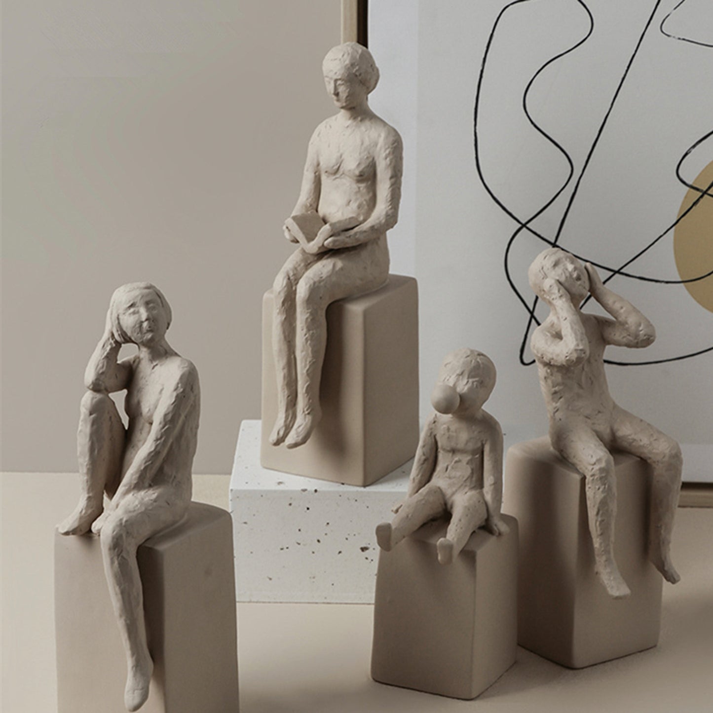 Small Ceramic Figures Ornament
