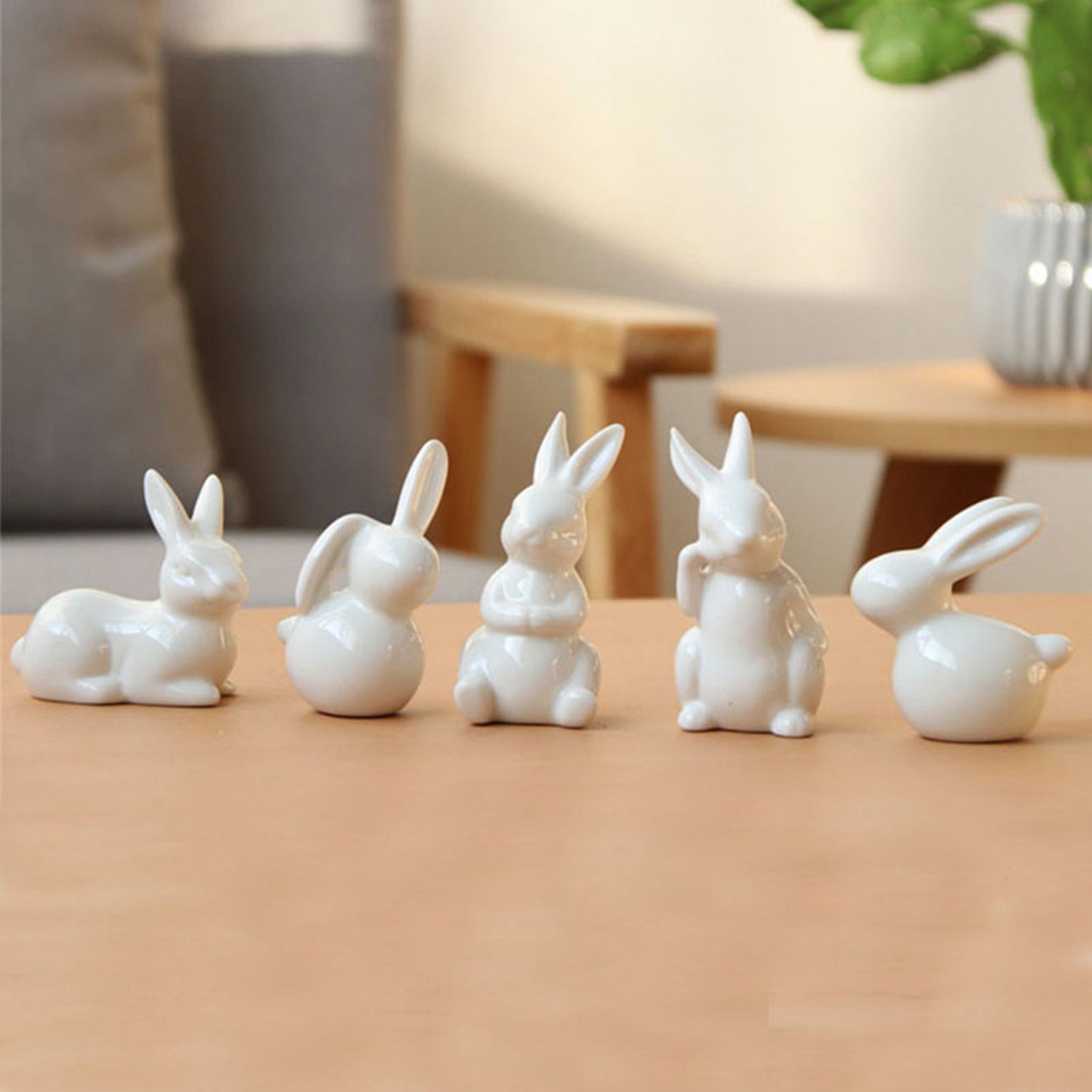 Porcelain Bunny Salt&Pepper