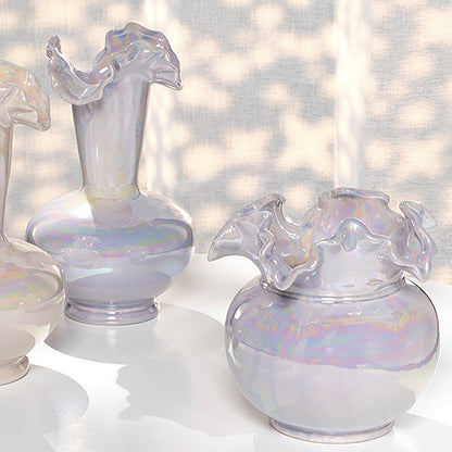 Pearlescent Purple Ceramic Vase