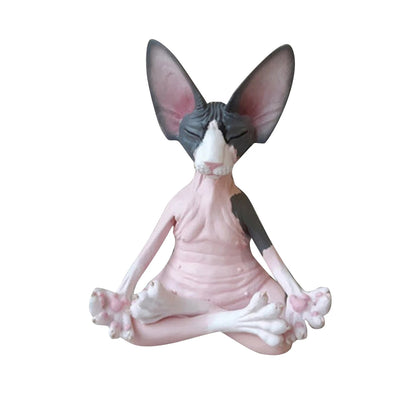 Resin Sphynx Cat Statue