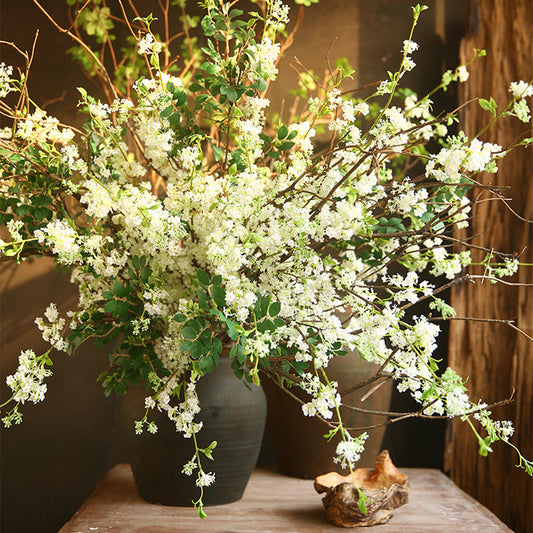 3 Stems 39.3“ Bridal Wreath Flowers | 2 Colors