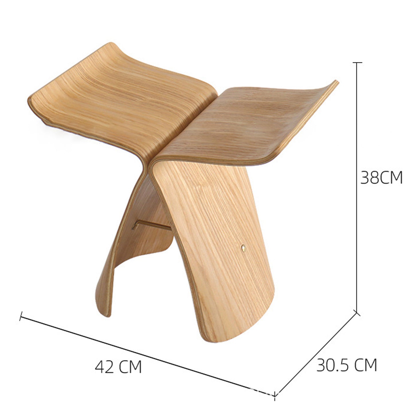 Wood Butterfly Stool | 3 Colors