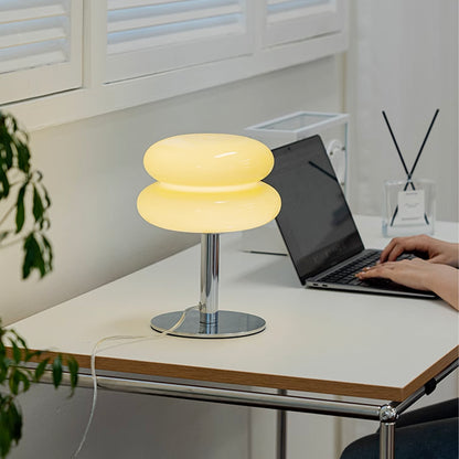 Nordic Minimalist Glass Table Lamp - USB Powered