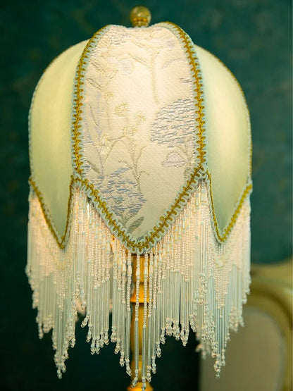 French Retro Crystal Tassels Table Lamp