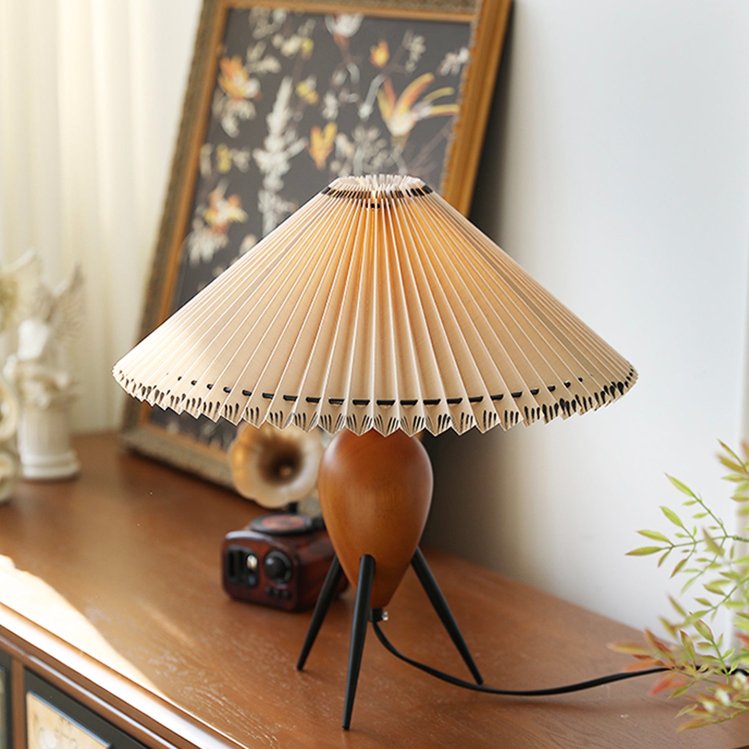 Vintage Pleated Desk Lamp Night Light Bedroom Home Office Decor – the  Peachy Day