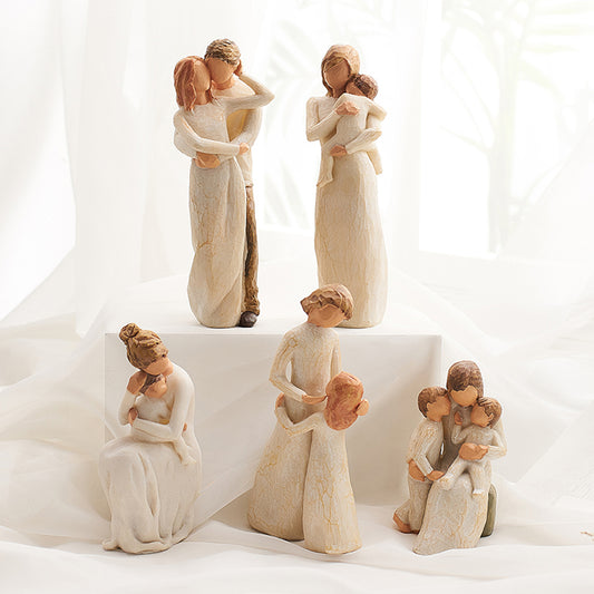 Resin Sculpted Family Figure