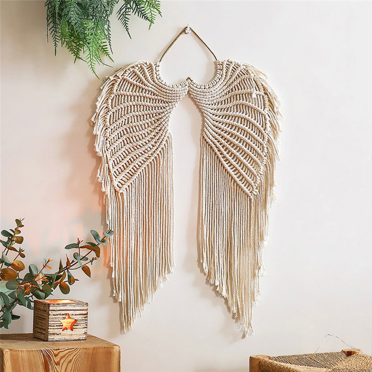 Angel's Wings Macrame Wall Hanging Decor