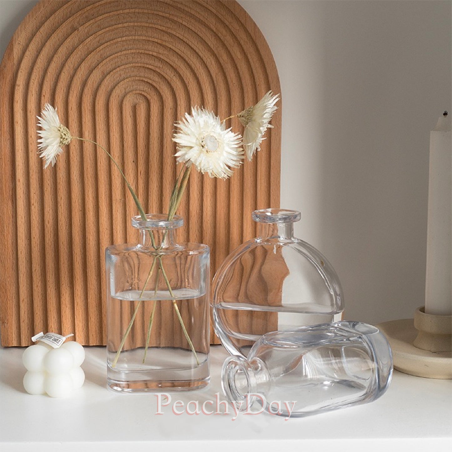 Small Glass Bottles for Flowers & DIY Diffuser