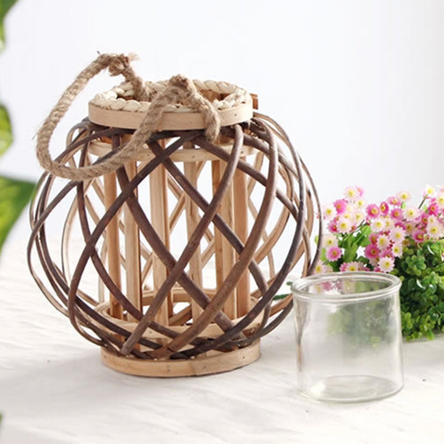 Wicker-woven Candle Holder