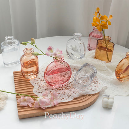 Small Glass Bottles for Flowers & DIY Diffuser