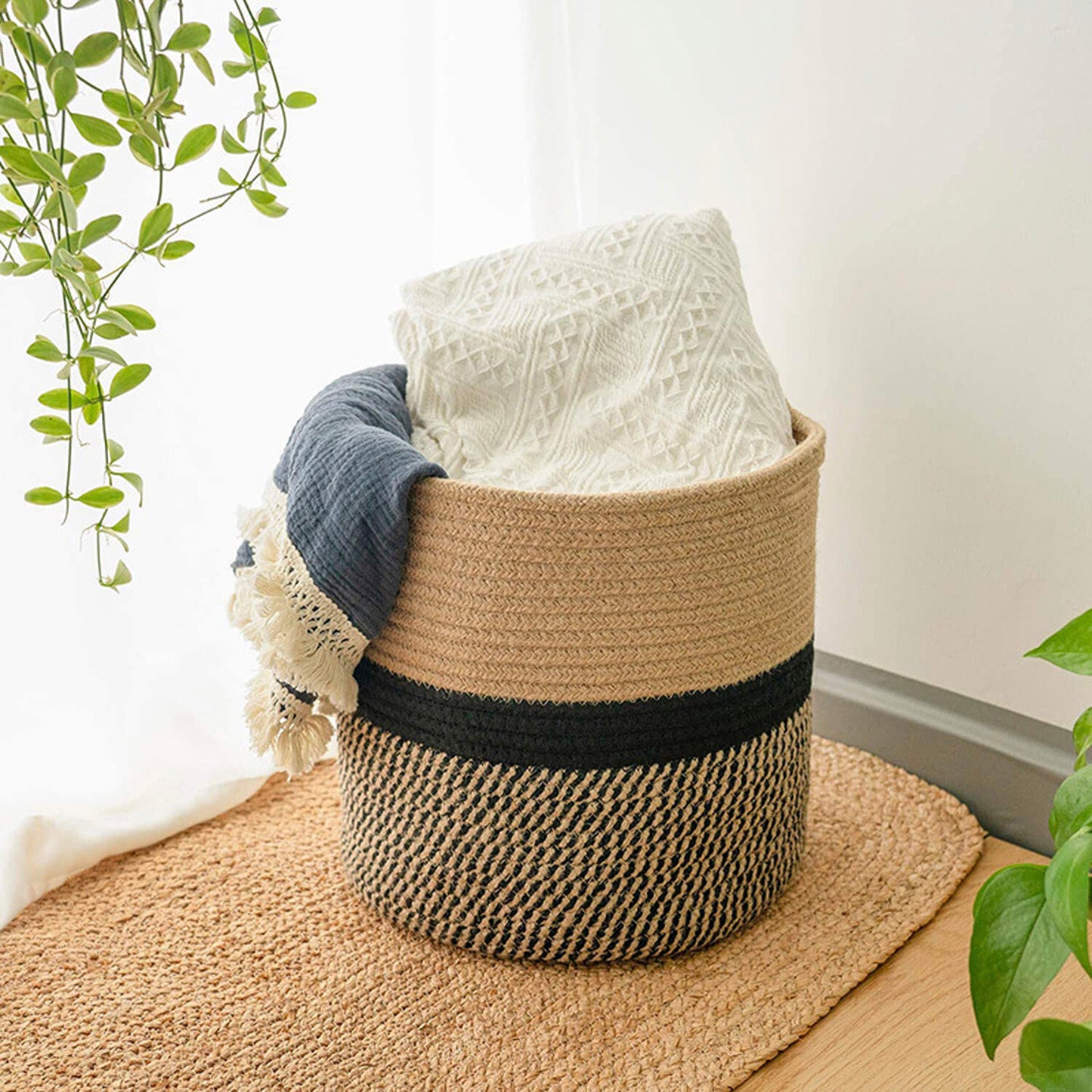 Cotton Rope Woven Basket