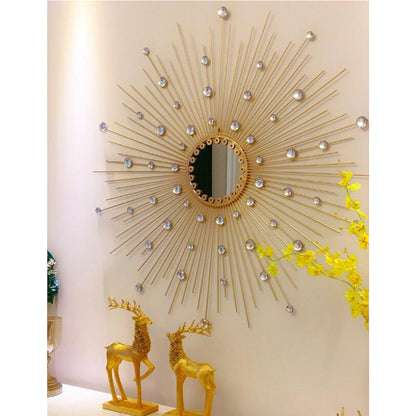 Luxury Crystal Wall Hanging Sunflower Mirror