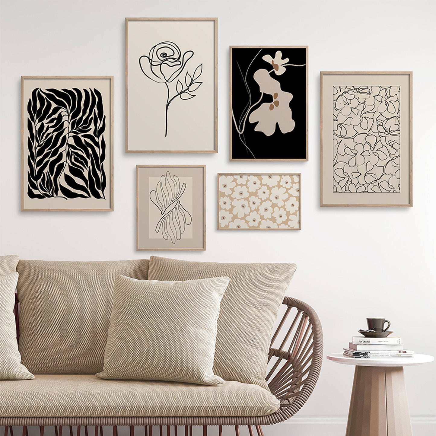 [unframed] Abstract Floral Art Posters