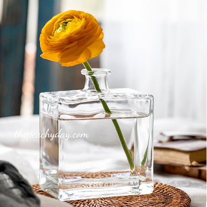 Clear Glass Bottle Vase