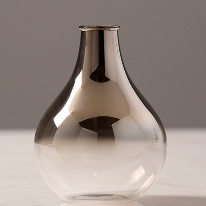 Ombre Silver Glass Vase