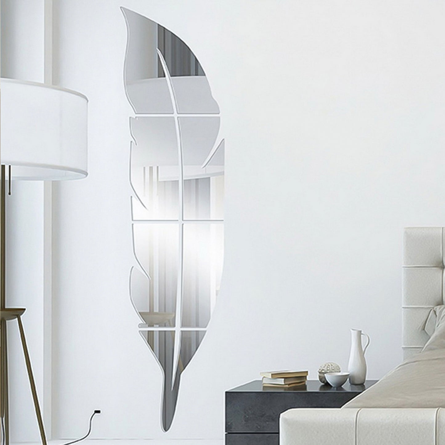 Feather-shaped Wall Mirror