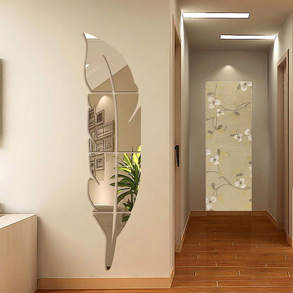 Feather-shaped Wall Mirror