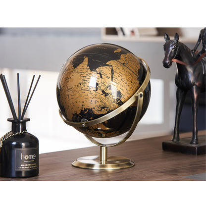 Rotating World Globes Desktop Decor