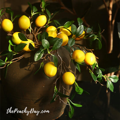20.8“ Artificial Lemon Branch