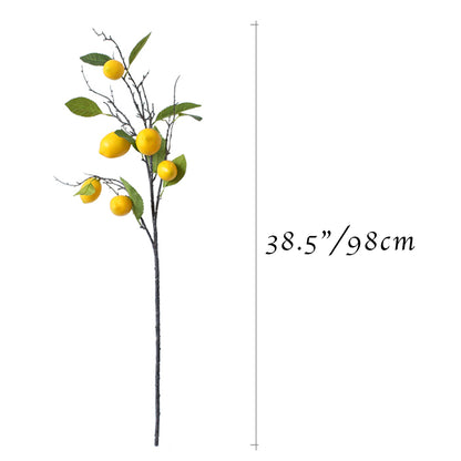 37.4" Artificial Lemon Branch