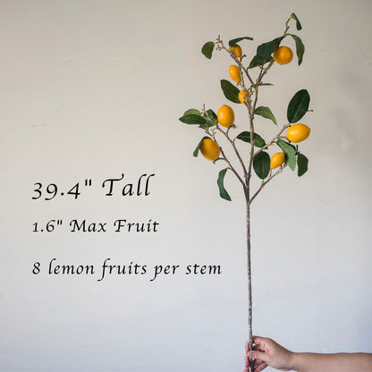 39.3" Artificial Lemon Branch