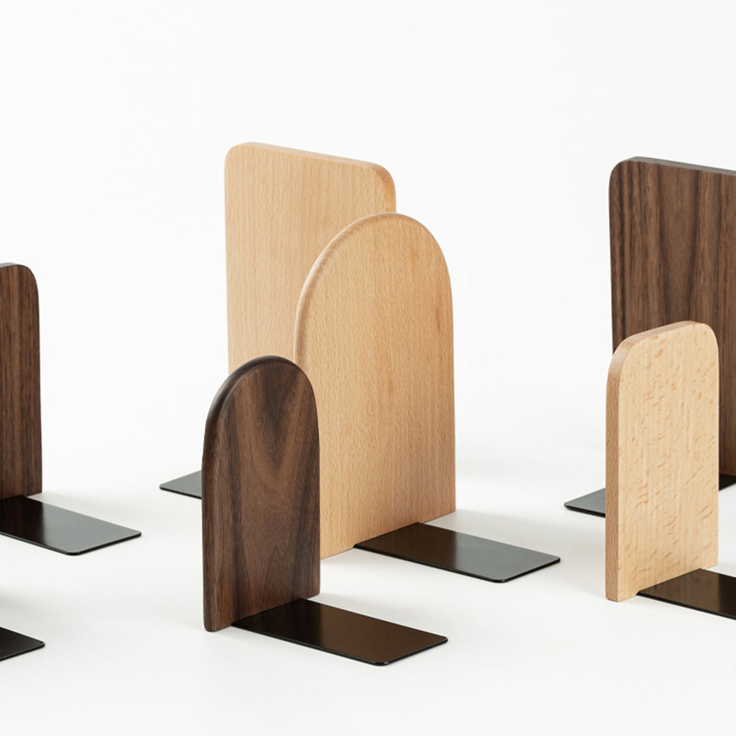 Wooden Bookends Set