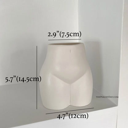 Ceramic Female Body Butt Vase