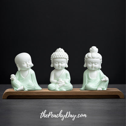 Mini Porcelain Buddha Statue