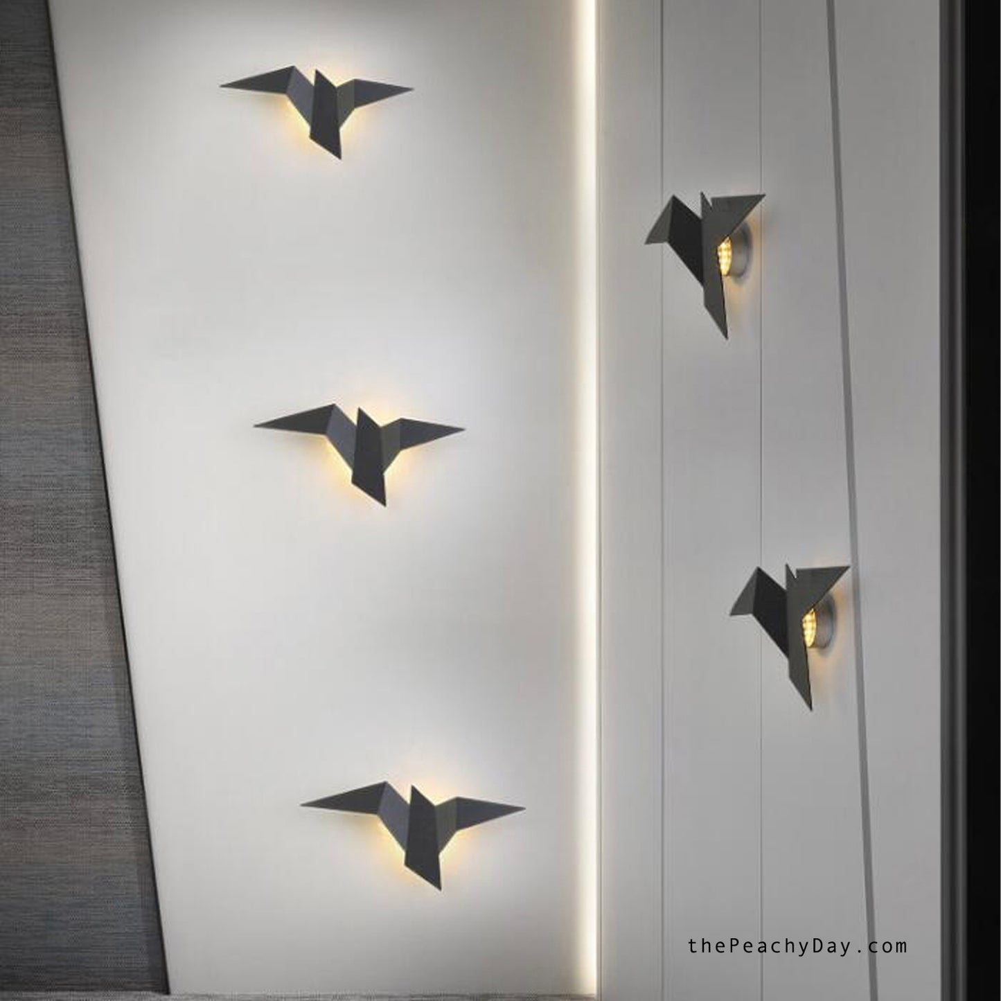 Modern Led Wall Lamp Iron Bird swallow Wall Lamps Living Room Bedroom Home Decor Stairs Light Bedside Wall Light Fixtures wall decorations LED Flying Bird Wall Lamp Wall Sconce Lighting Fixtures Interior Modern Indoor Lighting Night Lights for Home Cafe Bedroom Loft Study Corridor