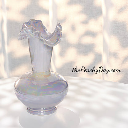 Pearlescent Purple Ceramic Vase