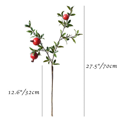 27.5" Artificial Pomegranate Branch