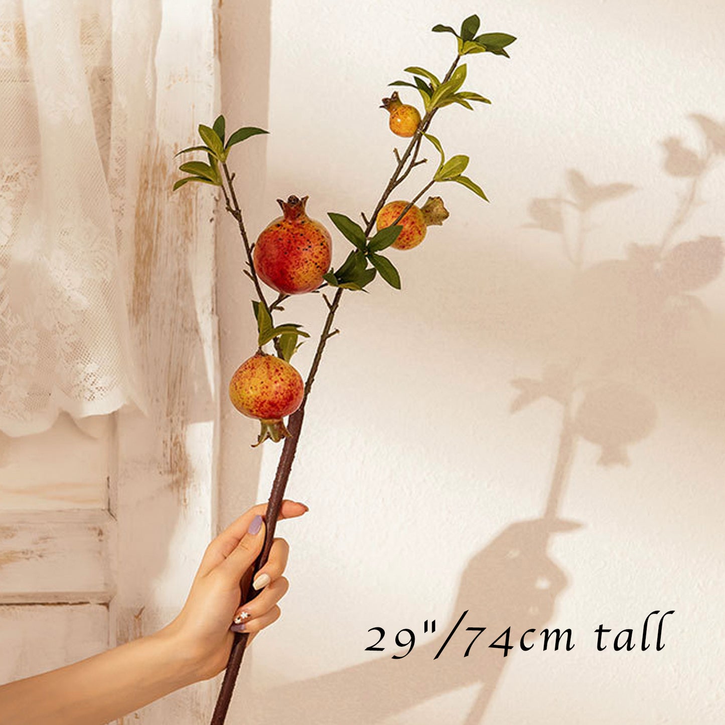 29" Artificial Pomegranate Branch