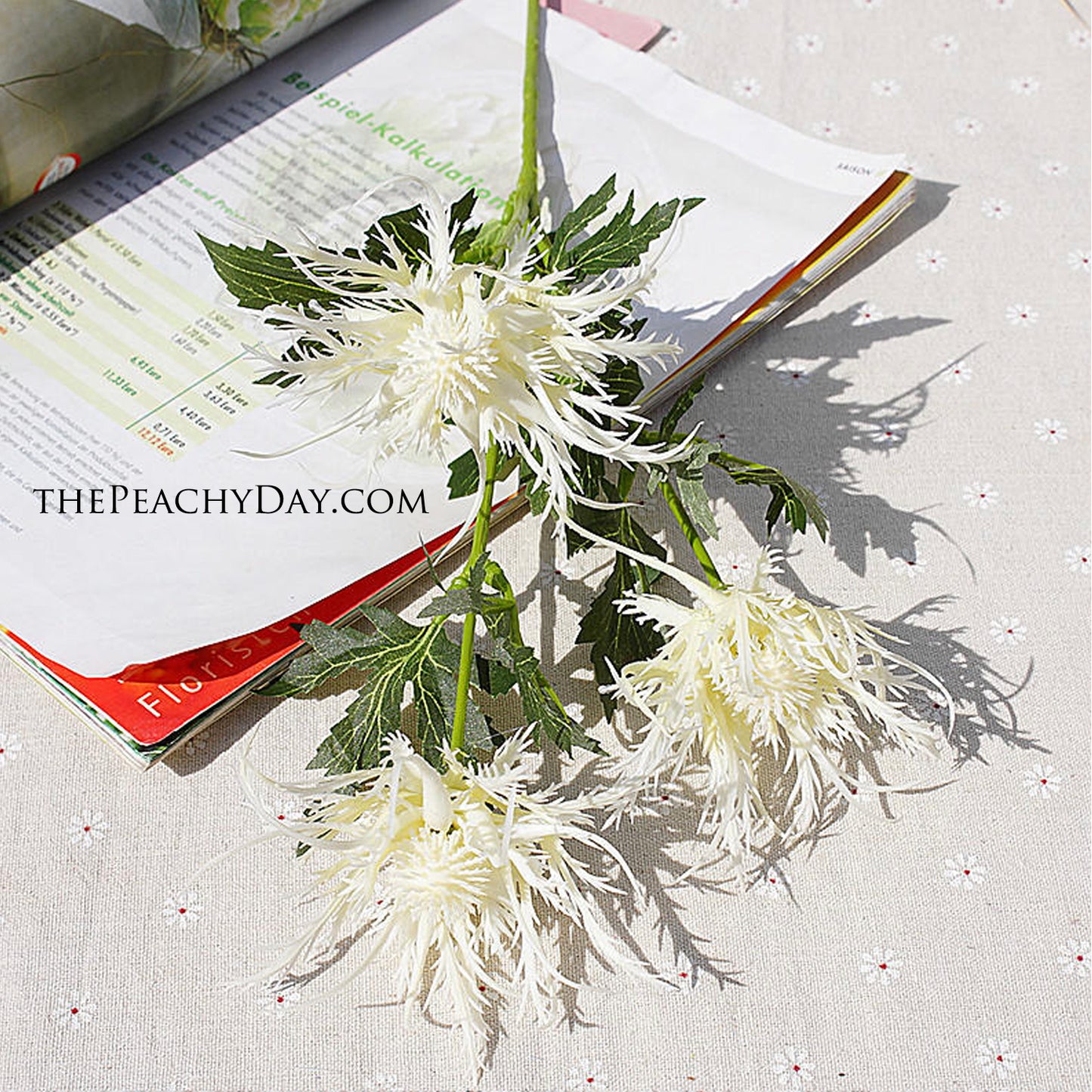 26.3" Faux Eryngium Sea Holly Flowers | 6 Colors