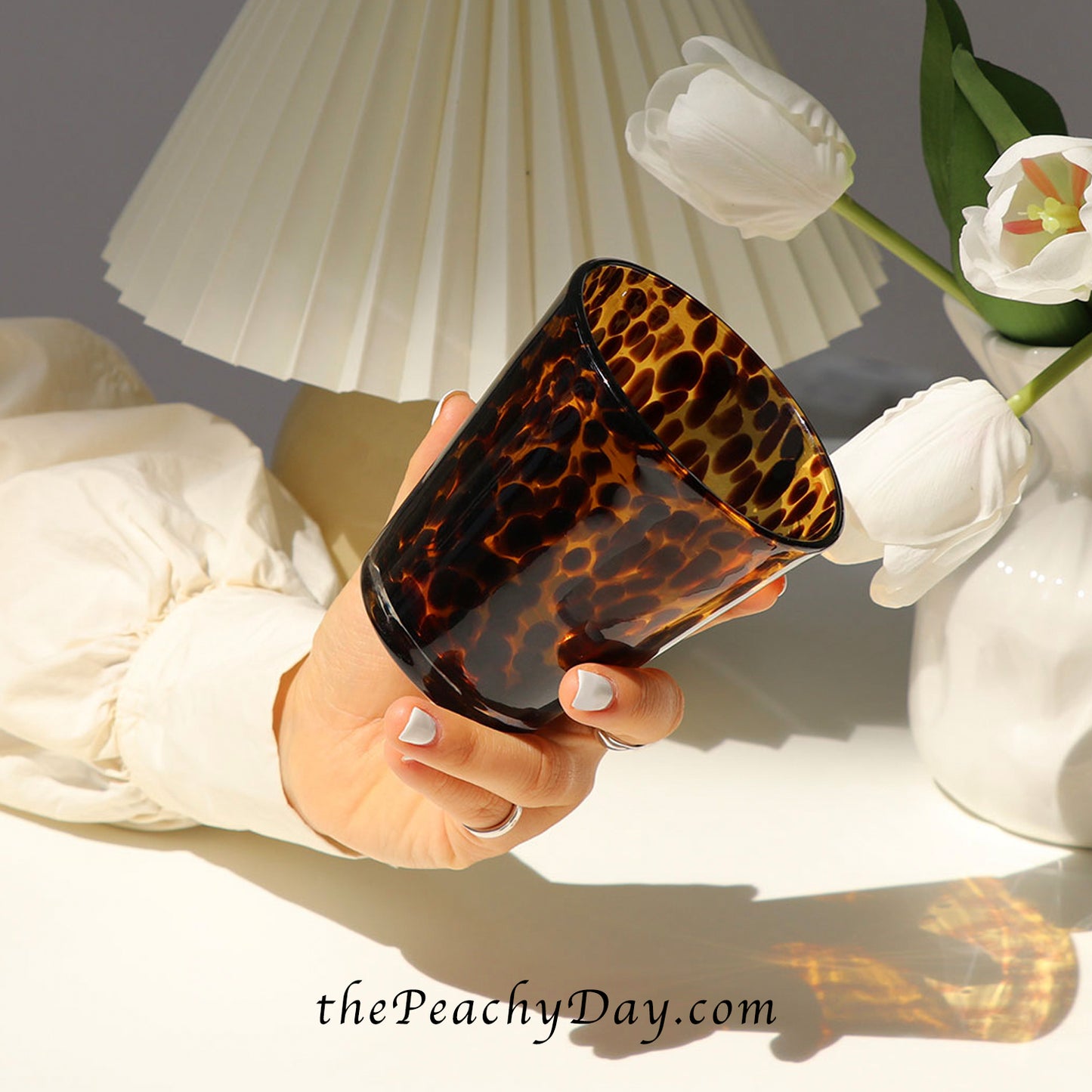 Hawksbill Amber Glass Vase