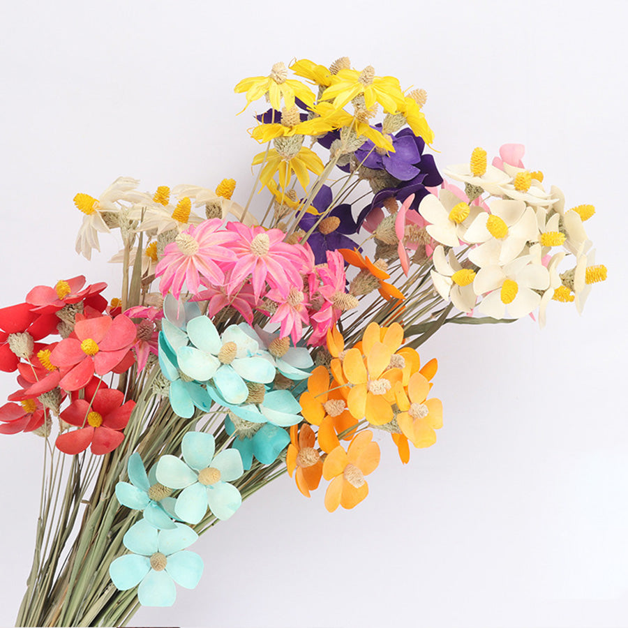23.6" Bundle of 12 Dried Flowers | 6 Colors