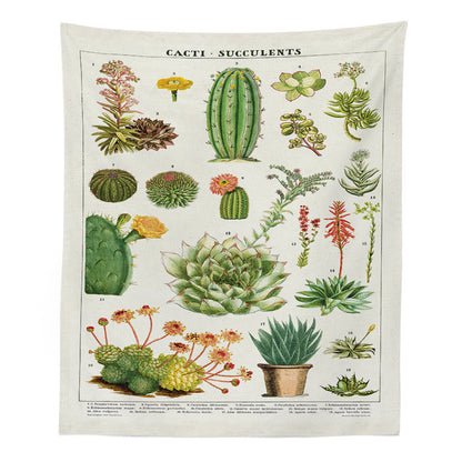 Vintage Botanical Wall Hanging Tapestry