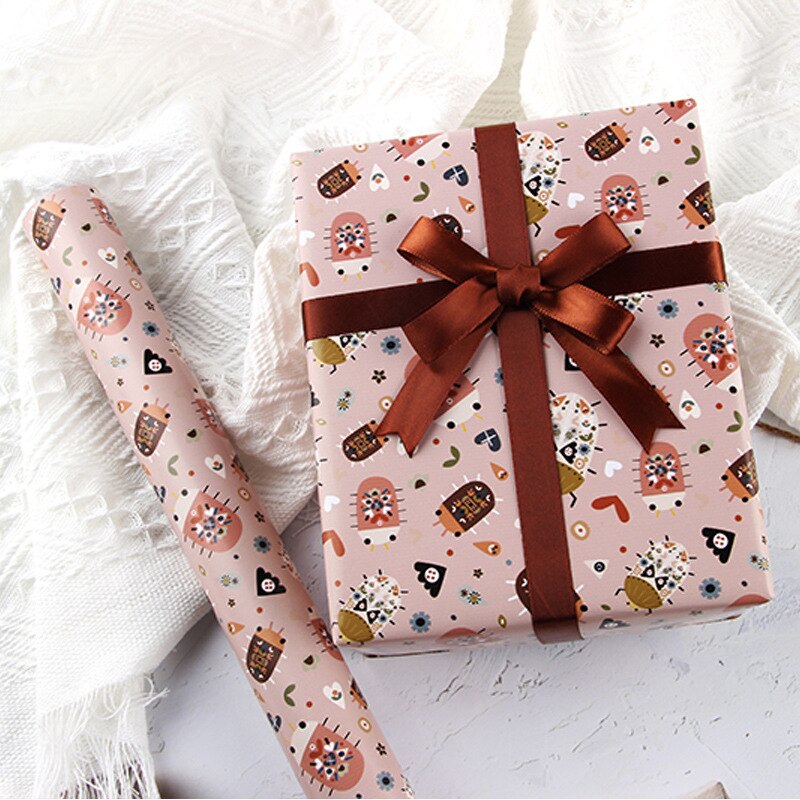 5Pcs Animal Wrapping Paper Sheets
