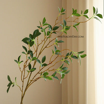 artificial faux Fake banyan Leaf leafy Branch Plant indoor jungle garden greenery boho home plants