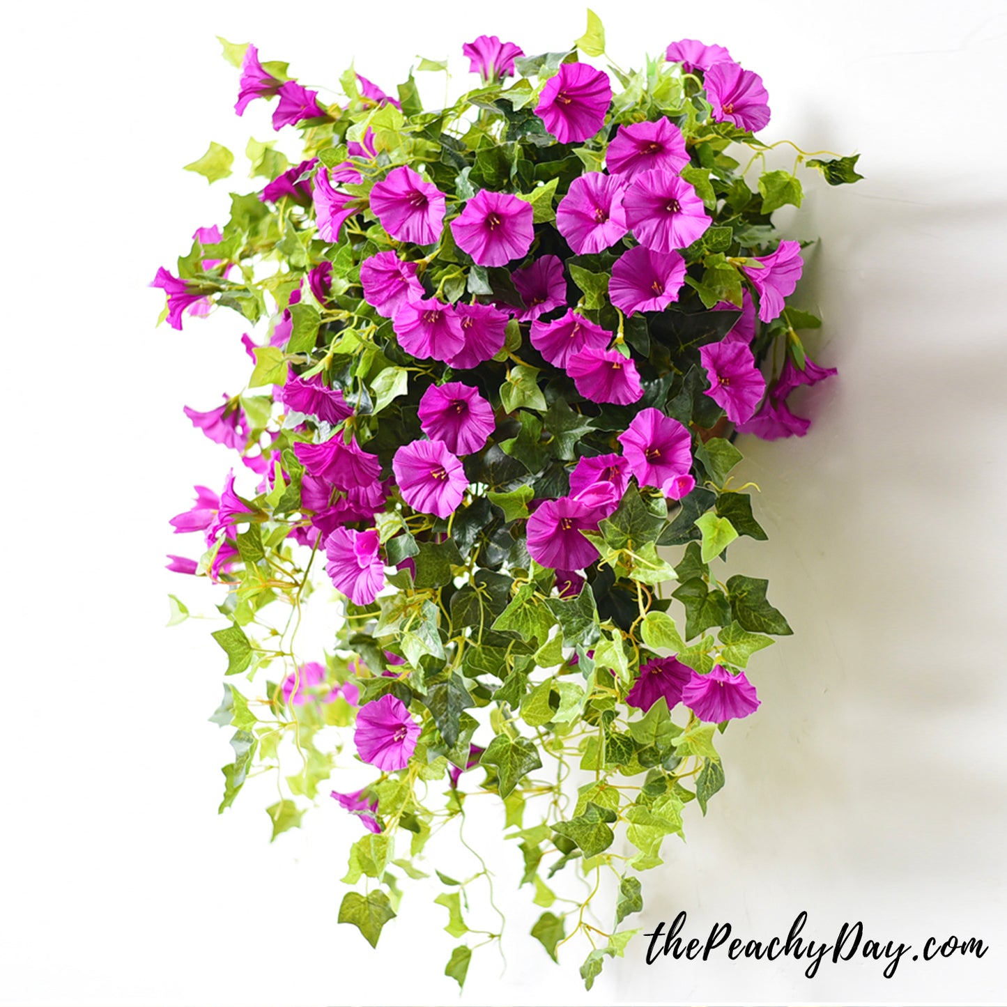 25.6" Artificial Morning Glory Hanging Flowers