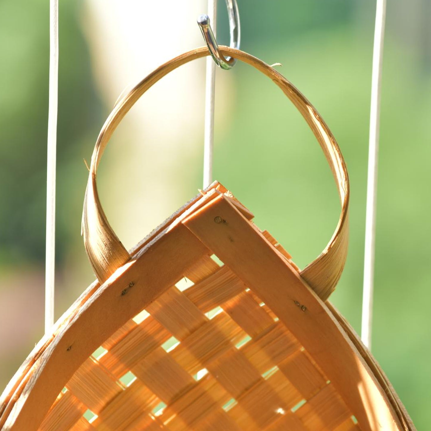 Bamboo Wicker Hanging Basket