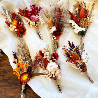 Boho Dried Flowers Mini Bouquets | 9 Styles