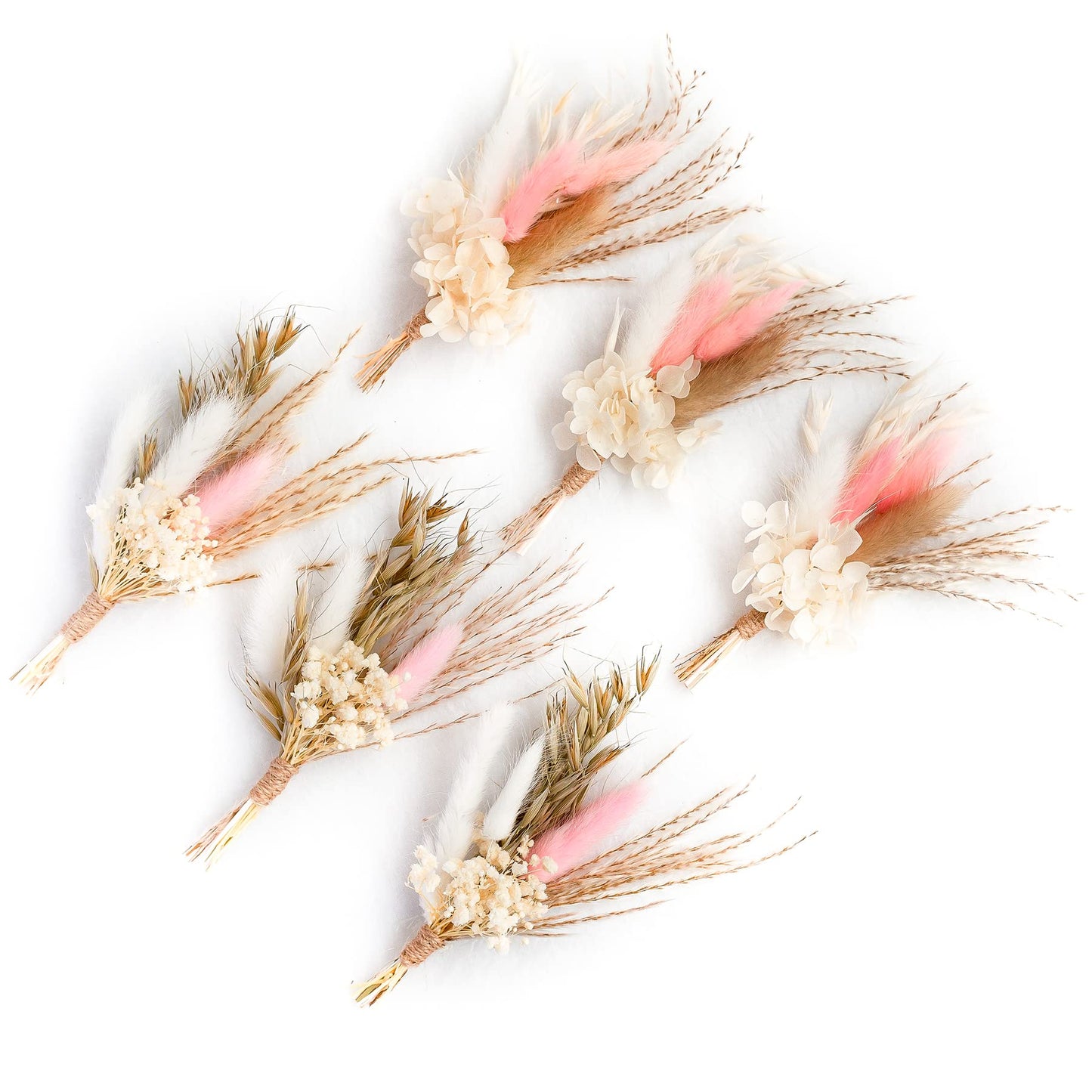 Boho Dried Flowers Boutonnieres | 4 Styles