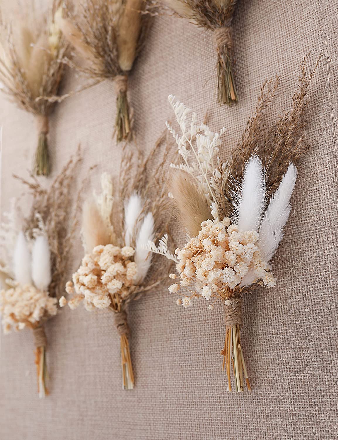 Boho Dried Flowers Boutonnieres | 4 Styles