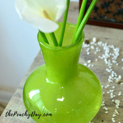 Grass Green Glass Vase