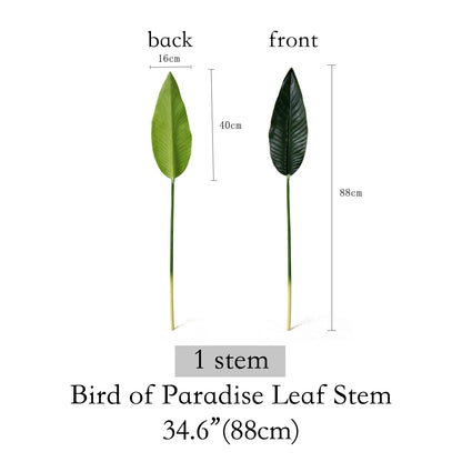 Artificial Bird of Paradise Leaves