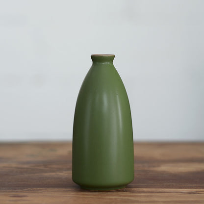 Green Chinese Ceramic Bud Vase