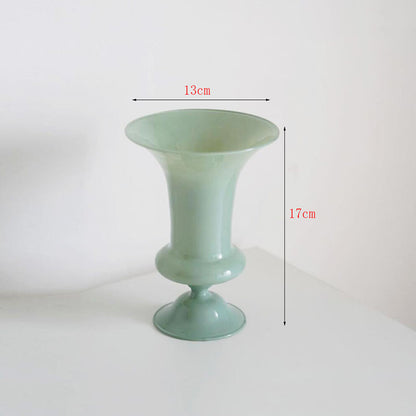 Colorful Trumpet Glass Vase