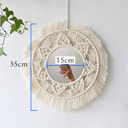 Boho Macrame Wall Mirror