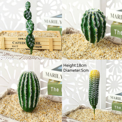 Small Artificial Cactus Picks Set of 4