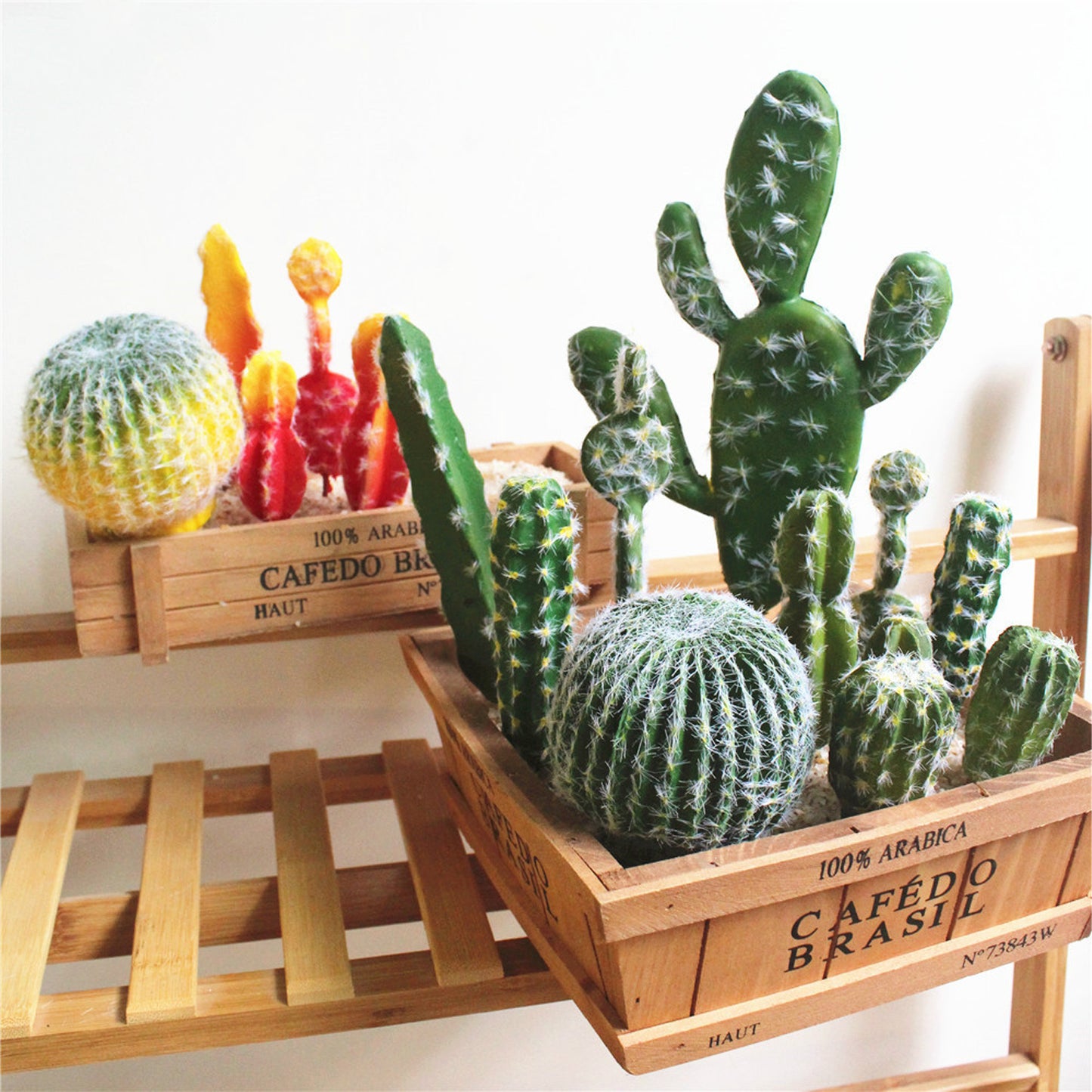 Small Artificial Cactus Picks Set of 4
